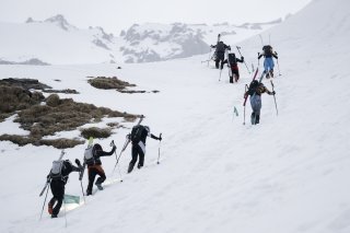 Les Trophées du Muveran lors de la 77e édition de la course d'alpinisme, le 23 mars 2024.